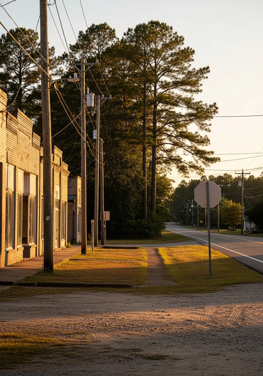Marion County rural landscape with pine forests and development areas