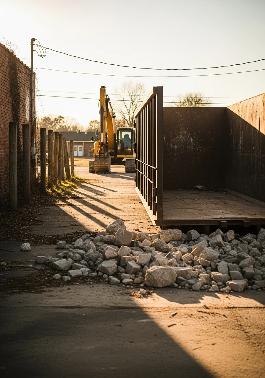 Demolition equipment and dumpster rental services in rural Nichols South Carolina